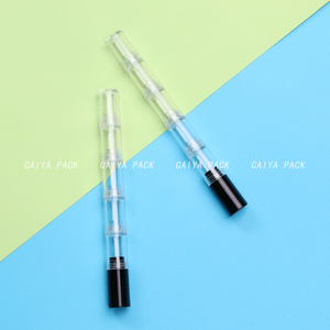 CAIYA Unique essai cosmétique bricolage emballage 4 en 1 PETG empilable vide rouge à lèvres conteneurs 2in1 multicouche baume à lèvres échantillon Tubes - Product Image 4
