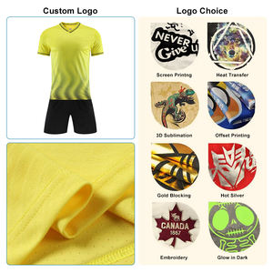 Uniforme de Fútbol Profesional para Ciudad, de Alta Calidad, Personalizado, Transpirable, de Secado Rápido, Cuello Redondo, Manga Corta, Poliéster/Algodón - Product Image 3