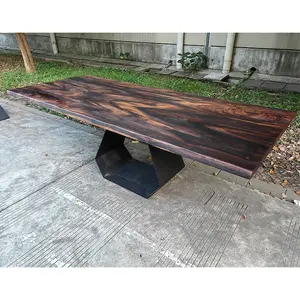 8*3 pés sul-americana noz mesa de madeira personalizado bancada de madeira maciça