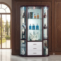 Armoire à vin design moderne en verre pour villa/salon, bar à vin de Foshan