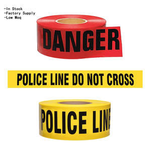 Cinta de seguridad amarilla para barrera de construcción, rollos de cinta de advertencia de peligro, cinta de advertencia de prohibido <span class=keywords><strong>el</strong></span> acceso, cinta de barrera de peligro, cinta para escena del crimen - Product Image 4