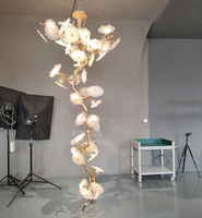 Lustres personnalisés design pour escaliers lustre moderne luxe grands lustres pour escaliers salon hôtel banquet