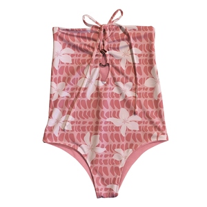 Maiô Feminino Estampado Floral Havaiano Sem Mangas de Alta Qualidade, Macacão de Banho Feminino - Product Image 5
