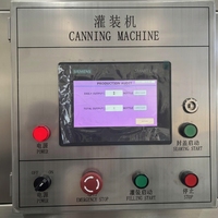 Mesin Pengisi Kaleng Bir Semi Otomatis 2/4/6 Kepala, Bahan Stainless Steel Food Grade, Motor PLC, Produktivitas Tinggi, Komersial, untuk Kerajinan Bir