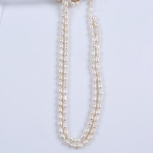 Perles d'eau douce naturelles en vrac de Zhuji, baroque, 5-6 mm, trou droit, pour la fabrication de bijoux DIY - Product Image 3