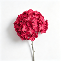Bunga Hydrangea Buatan Sutra Baru, Realistis, Lembut, Tahan Air, Ringan, Buatan Tangan, Gaya Eropa Vintage, untuk Hari Ibu, Wisuda
