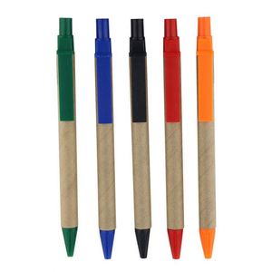 Budget Custom <b>Pens</b> Eco Inspired Kraftpaper Ballpoint <b>Pens</b> for Promotions Tradeshow Giveaways - Product Image 1