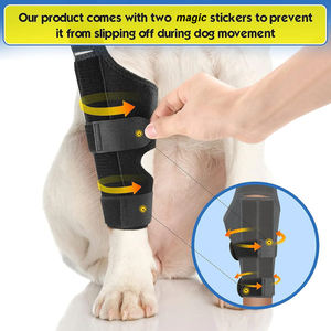 Attelle de genou pour chien pour déchirure du ligament croisé antérieur, pattes arrière, attelle pour pattes arrière de chien, récupération des blessures, manchon de soutien, alternative au bandage, protecteur - Product Image 5