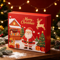 Maßgefertigte Weihnachts-Faltschachtel Wellpappe Geschenkverpackungsbox Bedruckte Handwerks-Versandbox für den Einzelhandel