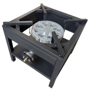 Brûleur en fonte, brûleur au propane haute <span class=keywords><strong>pression</strong></span> pour extérieur, gril carré robuste de 16,5 pouces, parfait pour la <span class=keywords><strong>cuisson</strong></span> du dindon en plein air - Product Image 1