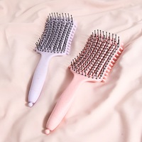 Nouvelle brosse démêlante ventilée 2026 pour cheveux bouclés, avec queue de rat et poils de sanglier, pour femmes et hommes, définition des boucles et démêlage des vagues