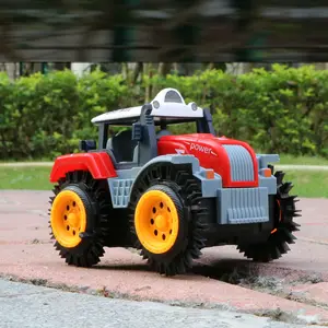 Penjualan Laris Mainan Mobil Stunt Mobil Tumbling Mainan Traktor Pertanian Mini Terbalik untuk Anak-anak