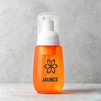Flacon pompe airless en PETG de forme spéciale pour mousse, sérigraphié, pour savon liquide, nettoyant visage, shampoing, mousse, avec logo personnalisé