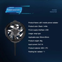 Enfriador de Teléfono Móvil con Clip Trasero, Ventilador USB Silencioso, Radiador para Smartphones Universales, Juegos Móviles y Transmisión en Vivo