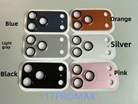 Protection d'objectif d'appareil photo multi-teinte métallique mate 2.5D à installation facile, anti-choc pour iPhone 18 17 Pro Max