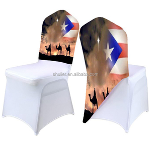 Fundas de Licra Personalizadas con el Logotipo de Puerto Rico para <span class=keywords><strong>Sillas</strong></span> Plegables, Diseño de los Tres Reyes Magos, para Eventos y Fiestas - Product Image 3