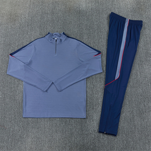 Autumn Winter Jersey Soccer Apparel Training Uniform Set 26/27 England Zipper Long Sleeve Sportswear Soccer Training Suit - Product Image 2