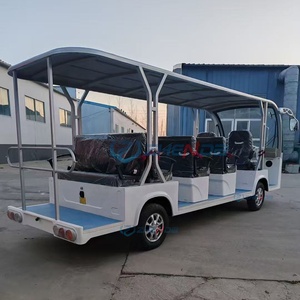 White Electric City Bus 14 Passengers Fully Enclosed Style Drive Brand New China Luxury Tourist Electric Mini Sightseeing Bus - Product Image 4