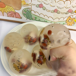 New 8cm Chinese-Style Tapioca Starch Ball TPR <b>Squishy</b> Ball Toy Stress Relief Gift for Kids and Adults Relax Time Squeeze Toy - Product Image 1