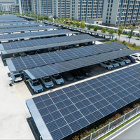 Structure de carport solaire en acier galvanisé pour la maison, le stationnement des voitures et la recharge des véhicules électriques – Offre Spéciale