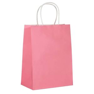 Bolsas de Regalo de Papel Kraft con Asa para Boutiques, Tiendas Minoristas, Bolsas de Compras, Bolsas de Regalo para Navidad, Cumpleaños, Bodas, Bolsas de Papel para el Hogar - Product Image 1