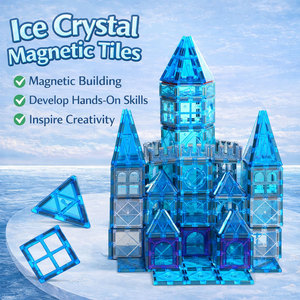 Jouets éducatifs, tuiles magnétiques Frozen, château de princesse, construction, jouets STEM pour filles et garçons, cadeaux d'anniversaire - Product Image 5