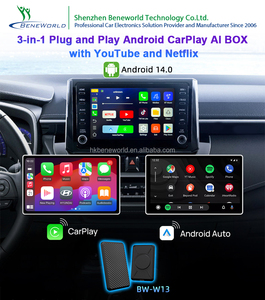 Système Android 14, CarPlay et Android Auto sans fil, boîte vidéo AI, CarPlay pour Youtube, Netflix - Product Image 5