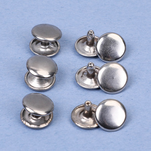 Rivets à double capuchon en acier inoxydable Autonomy 10 mm, durables pour sacs et sangles en cuir - Product Image 2