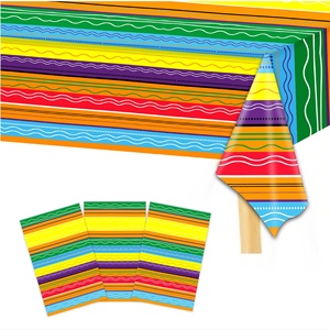 Mexican Fiesta Rectangular Tablecloth for <strong>Cinco</strong> <strong>De</strong> <strong>Mayo</strong> Carnival <strong>Party</strong> Table Cover Decorations Festivals Supplies