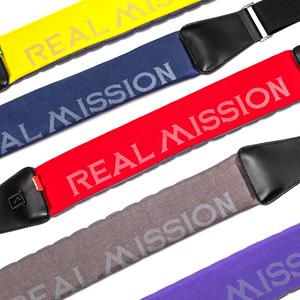 Tracolla per Chitarra Multi-Colore Real Mission, Design Imbottito Confortevole, Estremità in Pelle, Regolabile in Metallo, Lunghezza 110-130cm, Larghezza 7cm, in <span class=keywords><strong>Nylon</strong></span> - Product Image 3