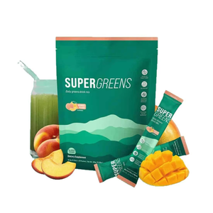 Supergreens <span class=keywords><strong>en</strong></span> <span class=keywords><strong>Polvo</strong></span>, Mezcla para Bebidas, Suplemento Orgánico de Supergreens <span class=keywords><strong>en</strong></span> Sobres, Superalimentos Verdes Diarios <span class=keywords><strong>en</strong></span> <span class=keywords><strong>Polvo</strong></span>, Sabor Mango y Durazno - Product Image 3