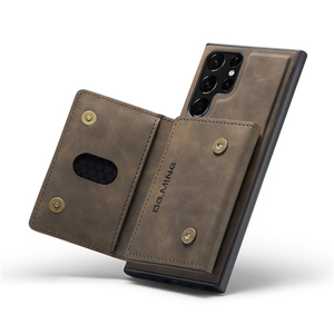 S25 Ultra étui porte-<span class=keywords><strong>carte</strong></span> de luxe <span class=keywords><strong>couverture</strong></span> magnétique détachable 2 en 1 étui de téléphone en cuir avec portefeuille pour Samsung S25 S23 S24 Ultra - Product Image 2