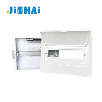 Boîtier de distribution électrique étanche en métal pour montage encastré en intérieur, haut de gamme, 12 voies, IP30, plaque en acier laminé à froid