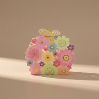 YZ vendita calda di fiori cavi scatola di caramelle di nozze cartone riciclabile creativo quadrato imballaggio in cartone scatola di carta da imballaggio