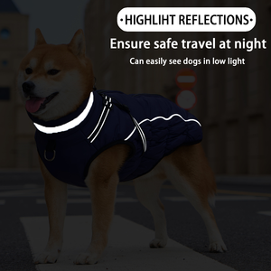Veste d'hiver pour chien imperméable et réfléchissante avec harnais intégré, doublure en polaire chaude, pour chiens de taille moyenne à grande, OEM - Product Image 2