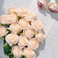 Z-059 künstliche Blume Braut strauß Crushed Ice Blue Red Rose Hochzeits dekoration mit Blumen Home Decoration