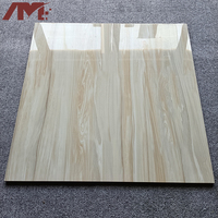 Carreaux de sol en porcelaine en bois de conception vitrée pour bâtiments en Chine, 60x60