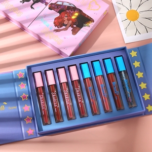 Alta calidad <span class=keywords><strong>Shakira</strong></span> 8 colores de moda conjunto de brillo de labios <span class=keywords><strong>Karol</strong></span> <span class=keywords><strong>G</strong></span> vegano de larga duración maquillaje impermeable mate desnudo cosmético - Product Image 6