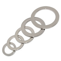 Zinc alloy dicat warna logam cincin bulat tas aksesoris Harga terbaik kustom logo logam O cincin untuk tas tangan lingkaran cincin