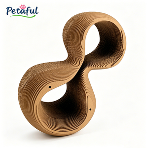 Petaful Túnel Rascador <span class=keywords><strong>para</strong></span> <span class=keywords><strong>Gatos</strong></span> de Doble Anillo y 8 Bucles - Mueble Interactivo de Cartón <span class=keywords><strong>para</strong></span> <span class=keywords><strong>Gatos</strong></span> Pequeños y Adultos - Product Image 2