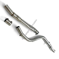 Pour BMW 330i 325i G20 G21 2.0T B48, tube intermédiaire d'échappement en SUS304, soudé TIG, longueur égale, section centrale cintrée au mandrin, 2019-2024