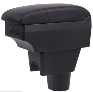 Russie voiture noir PU cuir USB Design Console centrale accoudoir boîte de rangement pour Nissan Terrono - Product Image 4