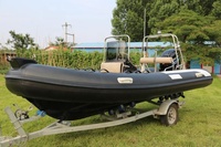Bateau Himax de haute qualité, 15,8 pieds, RIB480B, yacht sportif gonflable, PVC Hypalon, coque rigide en fibre de verre, sports nautiques stables, dérive