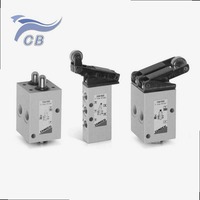 Válvula Neumática de 5/2 Vías de Accionamiento Mecánico 158-955 para Control de Cilindros de Palanca de Rodillo