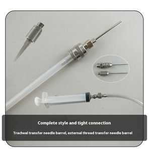 304 Stainless Steel <b>Card</b> <b>Sleeve</b> Syringe Adapter M5M6M8M10 Dispensing Needle 1/2 Point Tooth for Pneumatic Fittings Fittings Adap - Product Image 2