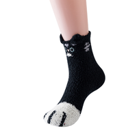 Chaussettes pelucheuses mignonnes en vrac chaussettes floues pour les femmes, chaud doux moelleux hiver confortable mignon animaux cadeaux chaussette