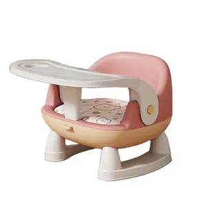 मल्टीफंक्शनल चाइल्ड सीट, बच्चों के लिए बेबी फीडिंग सीट, ध्वनि के साथ, डाइनिंग टेबल के लिए ट्रे के साथ अनुकूलित डाइनिंग चेयर
