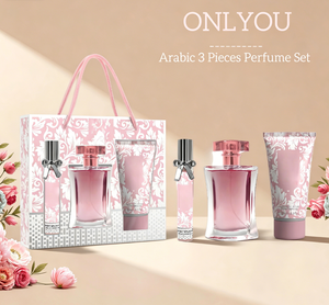 Ensemble cadeau 3-en-1 pour femmes ONLYOU Premium <span class=keywords><strong>Arabian</strong></span> : 20 ml de <span class=keywords><strong>parfum</strong></span> + 50 ml d'EDT + 90 ml de lotion pour le corps <span class=keywords><strong>parfum</strong></span>ée - Product Image 1