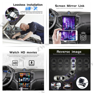 ZWNAV 12,1 "4 + 64G <span class=keywords><strong>Android</strong></span> 9,0 REPRODUCTOR DE DVD Multimedia para coche para Maserati Ghibli 2014-2016 GPS para coche Audio Radio Estéreo Unidad Principal - Product Image 5
