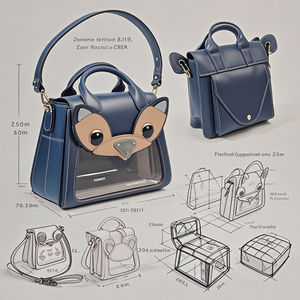 Bolso de mano transparente de PVC ITA de forma personalizada Bolso de compras transparente de diseño único para la colección de pines - Product Image 6